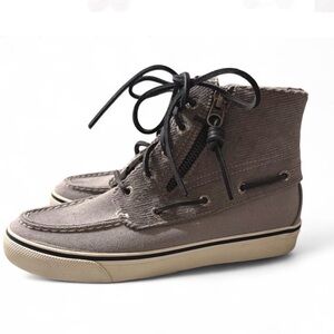 Sperry Women's Gray Lace-Up Boots Sz 6